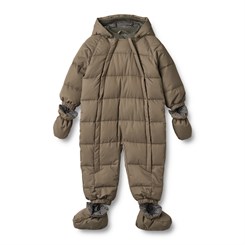 Wheat Puffer baby suit Edem - Dry wood